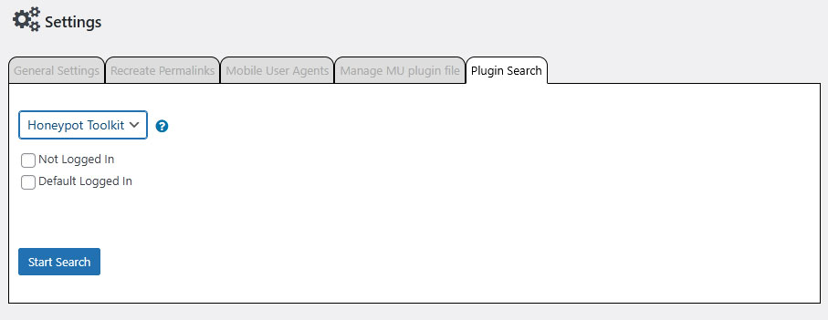 Plugin Organizer plugin search tab